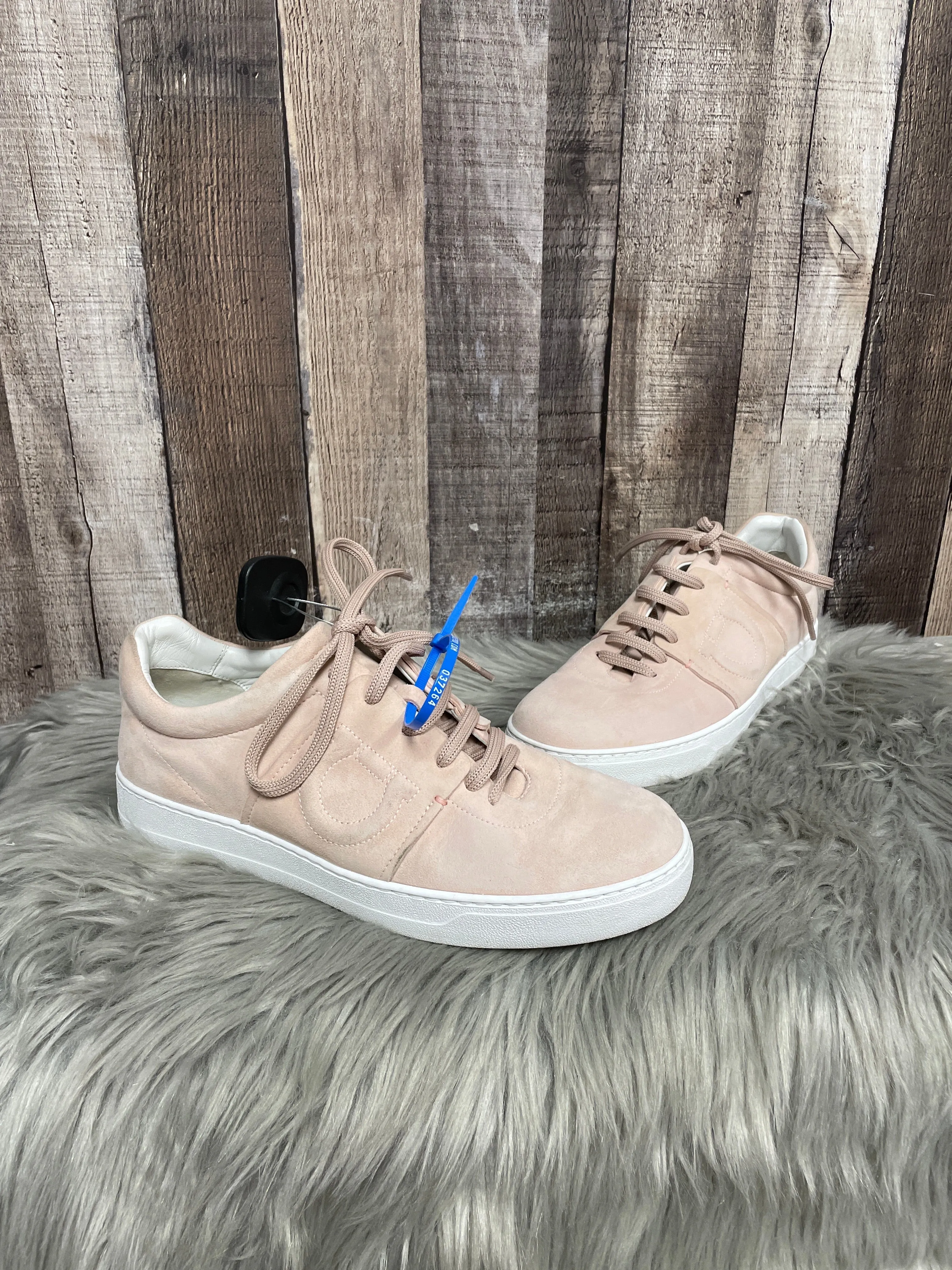 Urban Sleek Sky Light Shoes Luxury Designer By Ferragamo In Pink, Size: 9