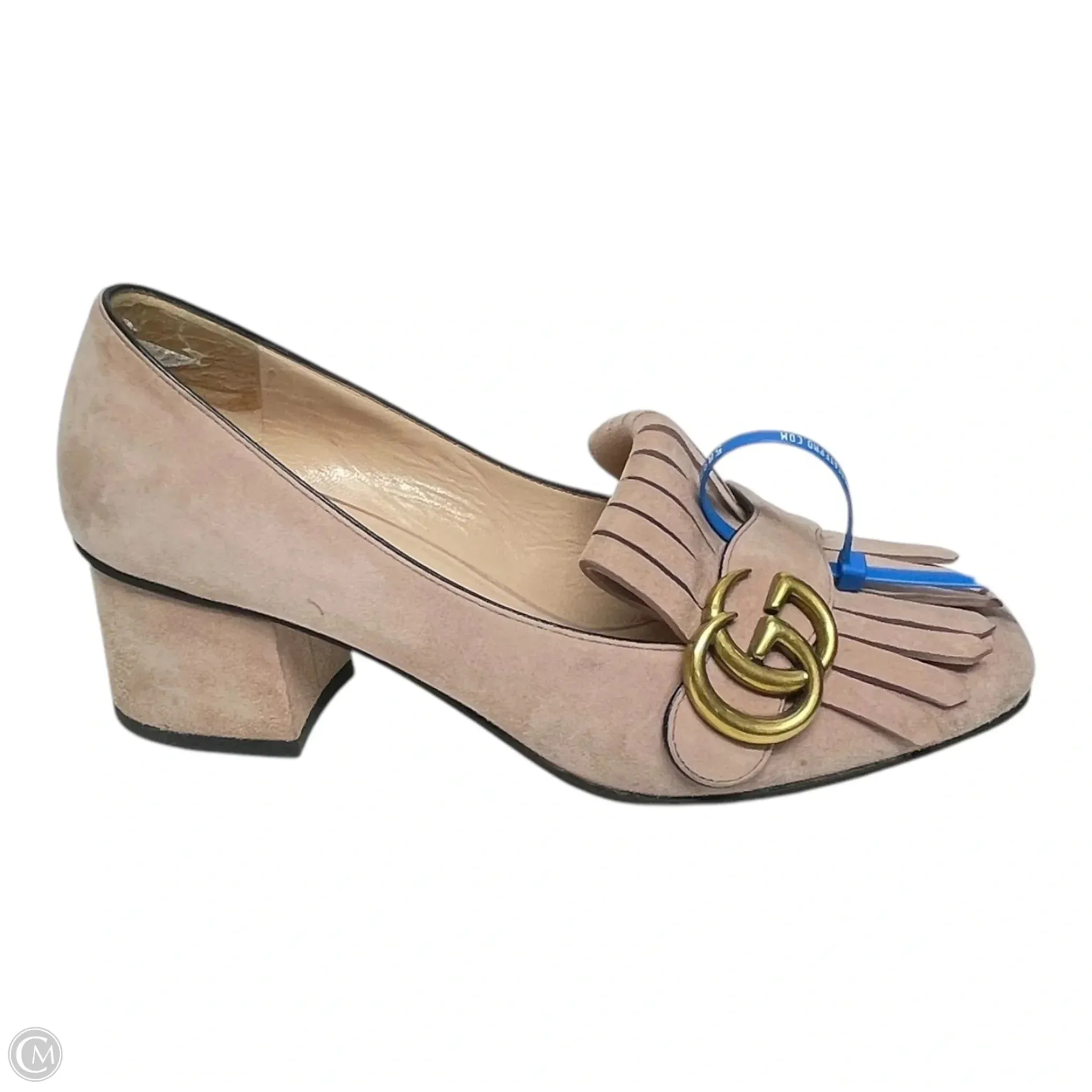 Heritage Line Injury Safe Shoes Luxury Designer By Gucci In Pink, Size: 6