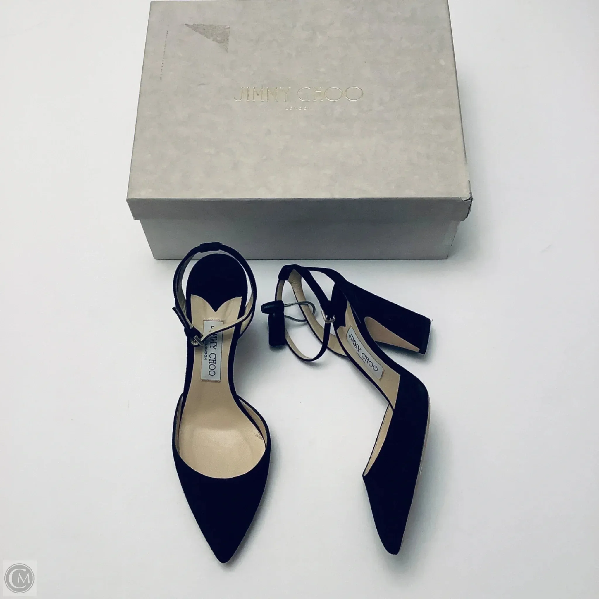 Shoes Luxury Designer By Jimmy Choo In Black, Size: 9 Low Profile Design