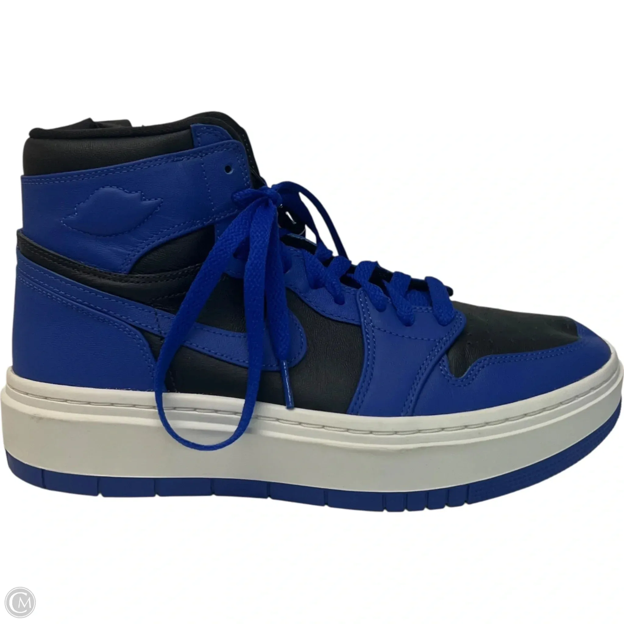 Breathable Road Trip Shoes Luxury Designer By Jordan In Black & Blue, Size: 9.5
