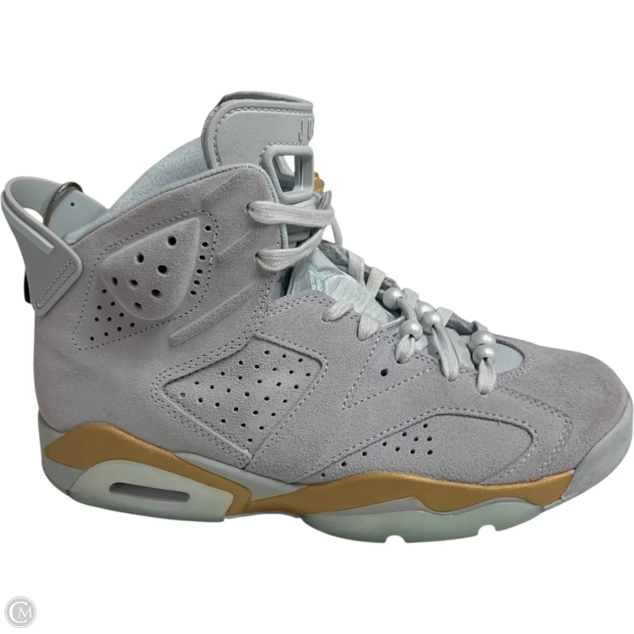 Shock Diffusing Plate Shoes Luxury Designer By Jordan In Grey, Size: 8.5