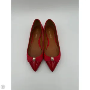 Wear Resistant Outsole Lightweight EVA Material Shoes Luxury Designer By Mulberry In Red, Size: 7.5