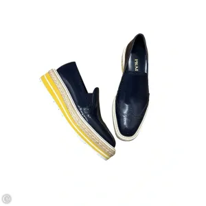 Flexibility Smooth Soles Shoes Luxury Designer By Prada In Navy