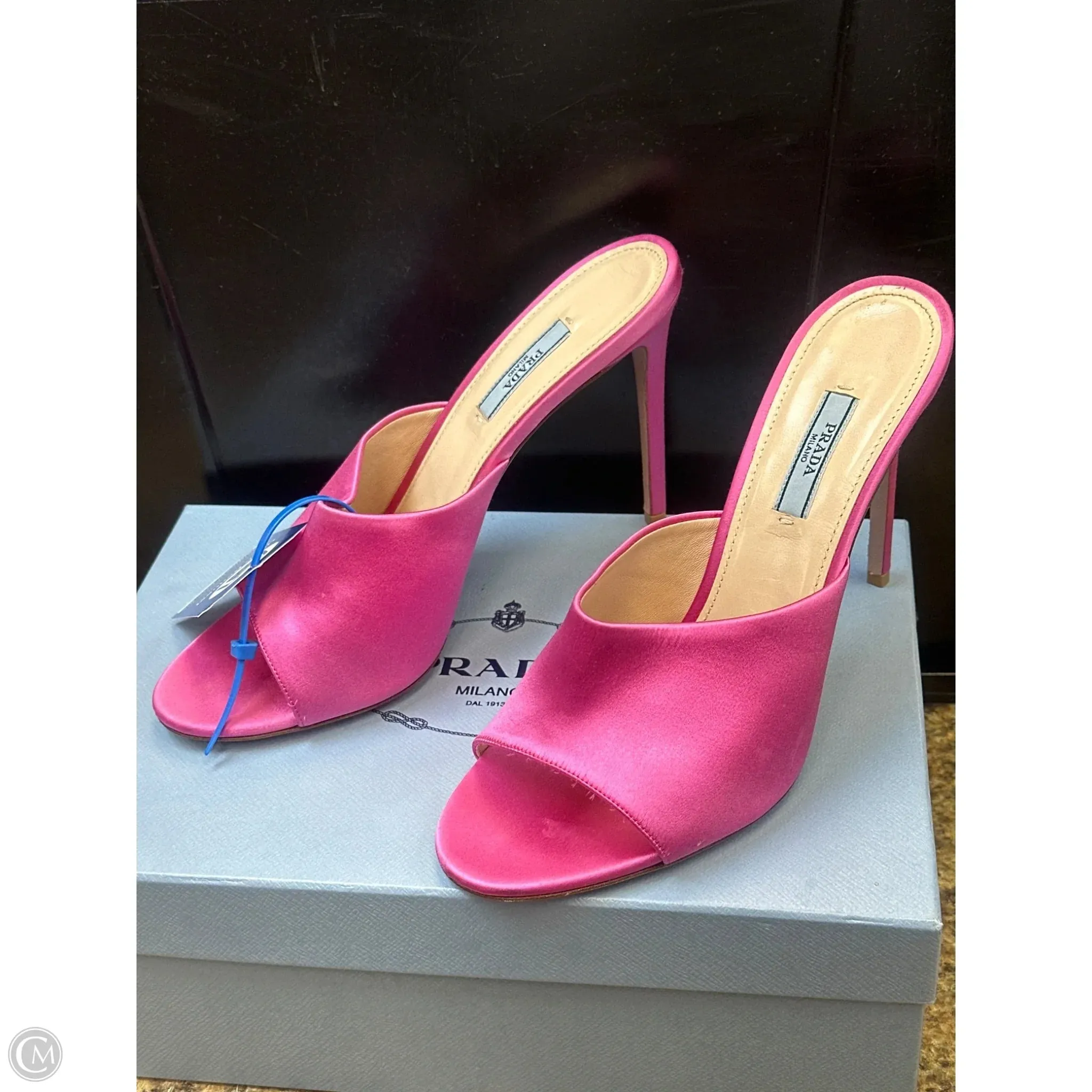 Shoes Luxury Designer By Prada In Pink, Size: 11 Color Play plantar fasciitis support