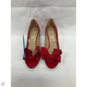 Shoes Luxury Designer By Valentino-garavani In Red & Tan, Size: 7 Wear Resistant Outsole