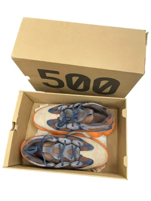 SHOES LUXURY DESIGNER by YEEZY In BLUE & ORANGE, Size: 12.5 MENS Story Glow Stable base