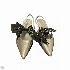 Ice Grip Shoes Designer By Karl Lagerfeld In Silver, Size: 8.5