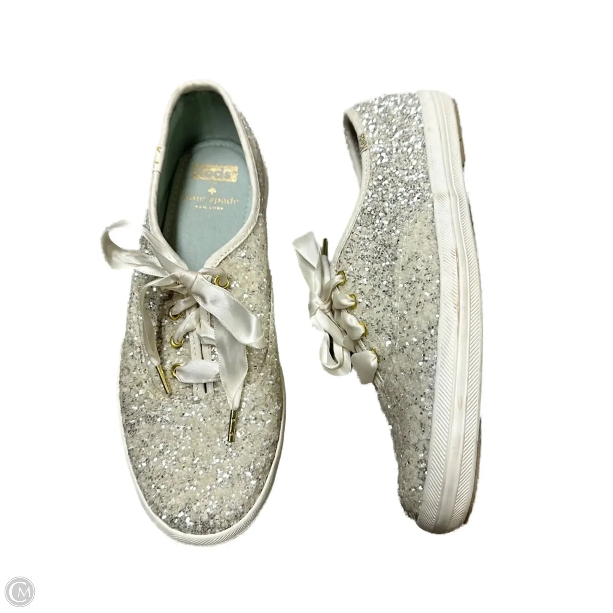 Slip Resistant Shoes Designer By Kate Spade In Silver, Size: 7