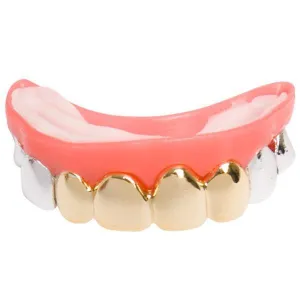 Silver & Gold Look Teeth
