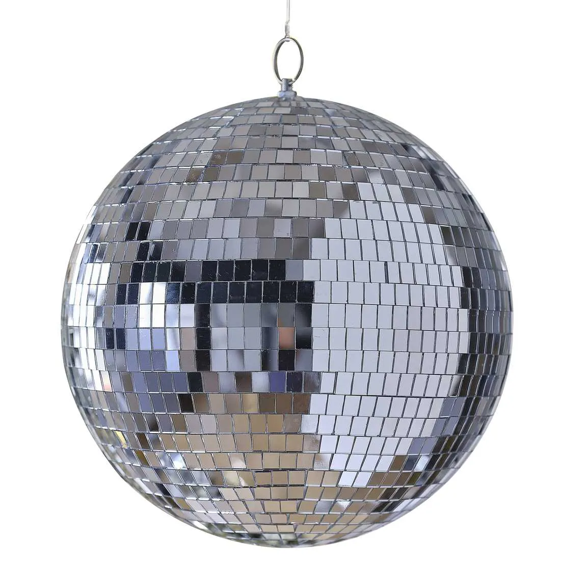 Silver Mirror Disco Ball Hanging Decoration (20cm/30cm)