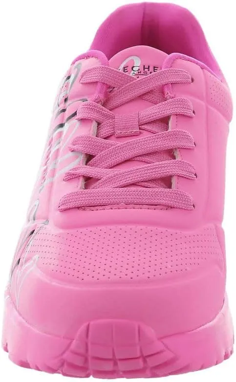 Skechers Girls' Uno Lite metallic Love