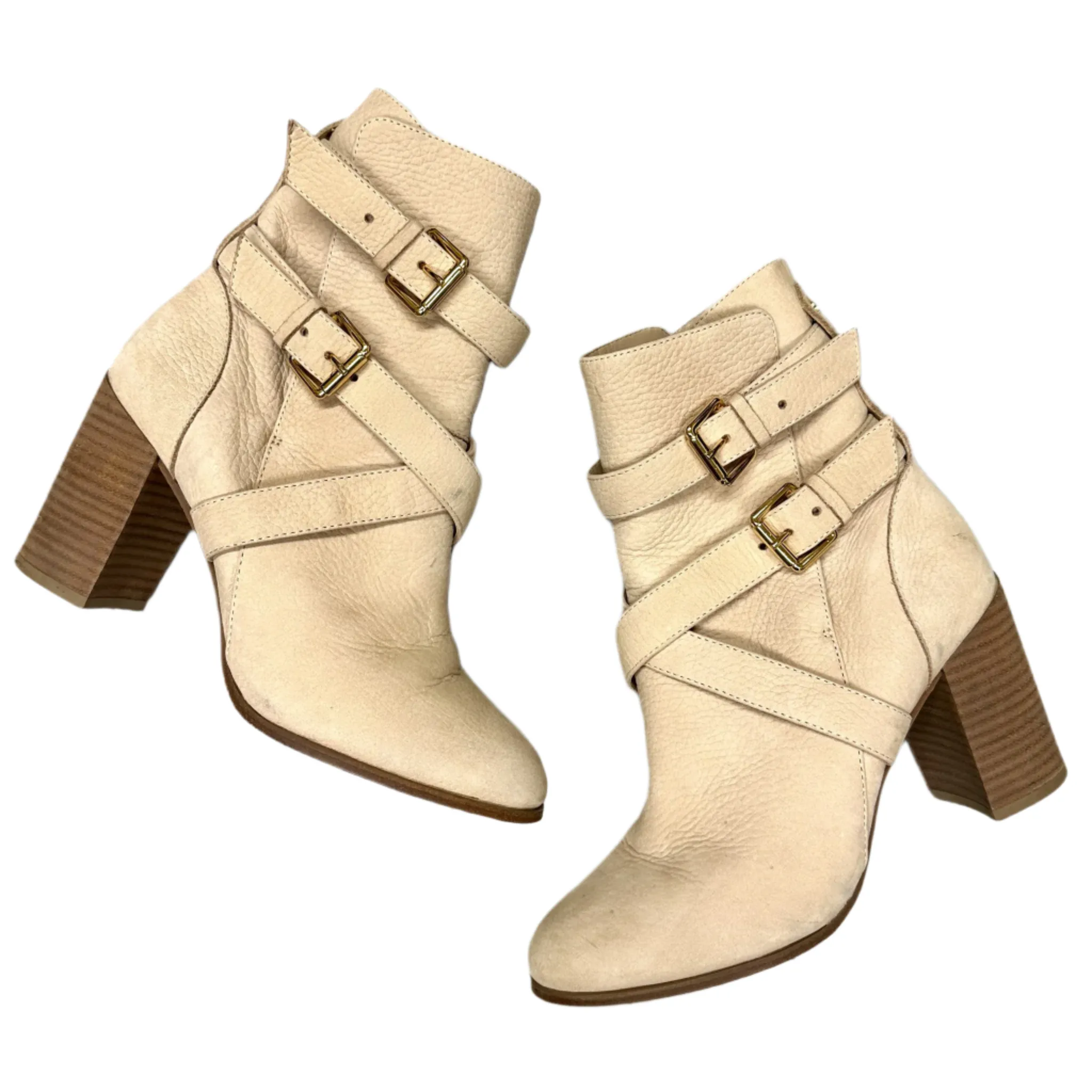 Long Move Boots Designer By Kate Spade In Tan, Size: 7