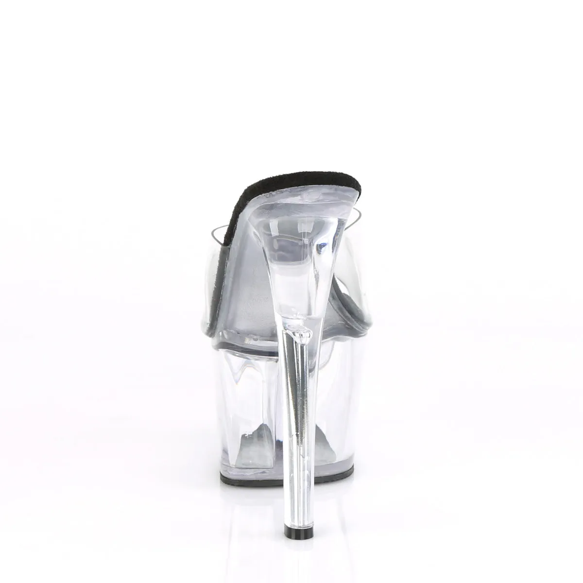 SKY-301 Pleaser Clear/Black Sexy Platform Shoes (Pole Dancing Heels)