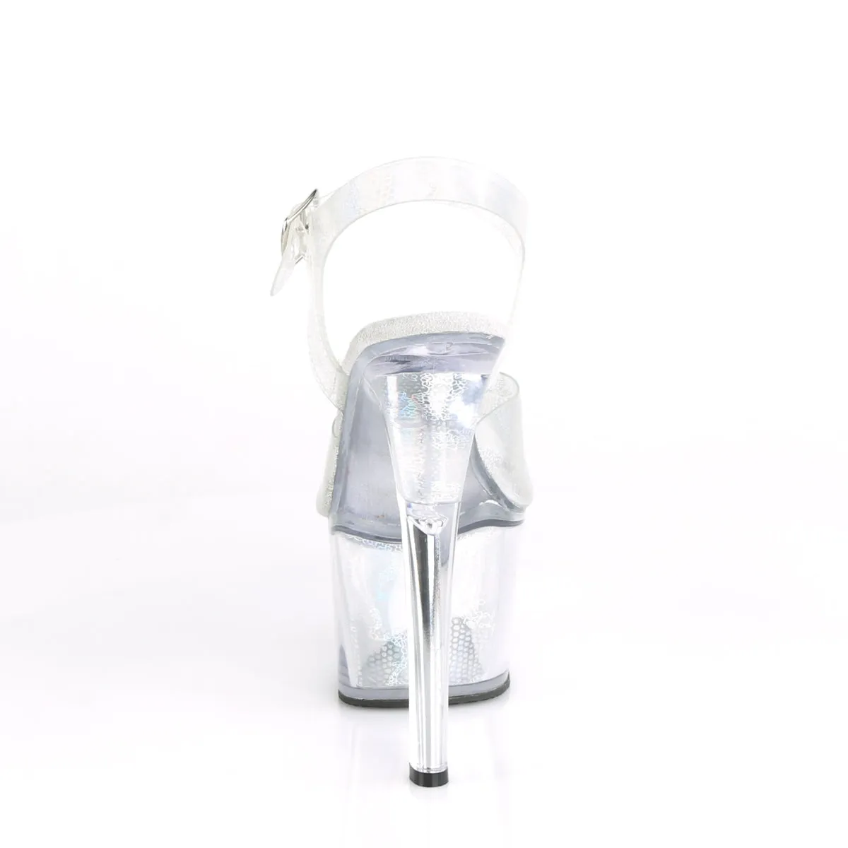 SKY-308N Pleaser Silver Hologram Sexy Platform Shoes (Pole Dancing Heels)