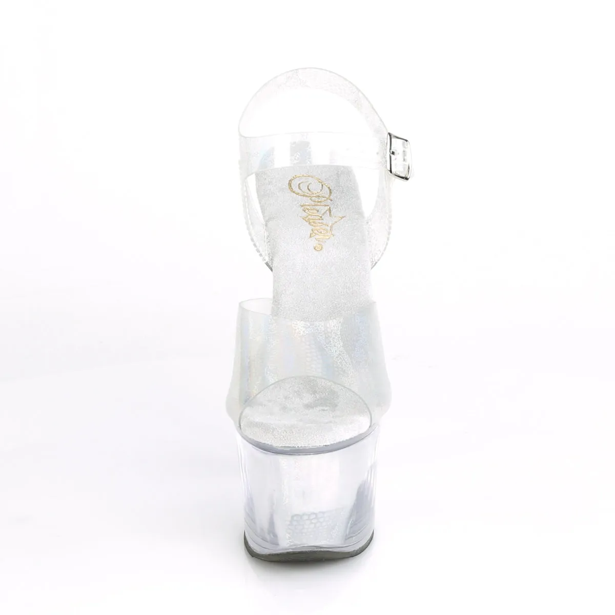 SKY-308N Pleaser Silver Hologram Sexy Platform Shoes (Pole Dancing Heels)