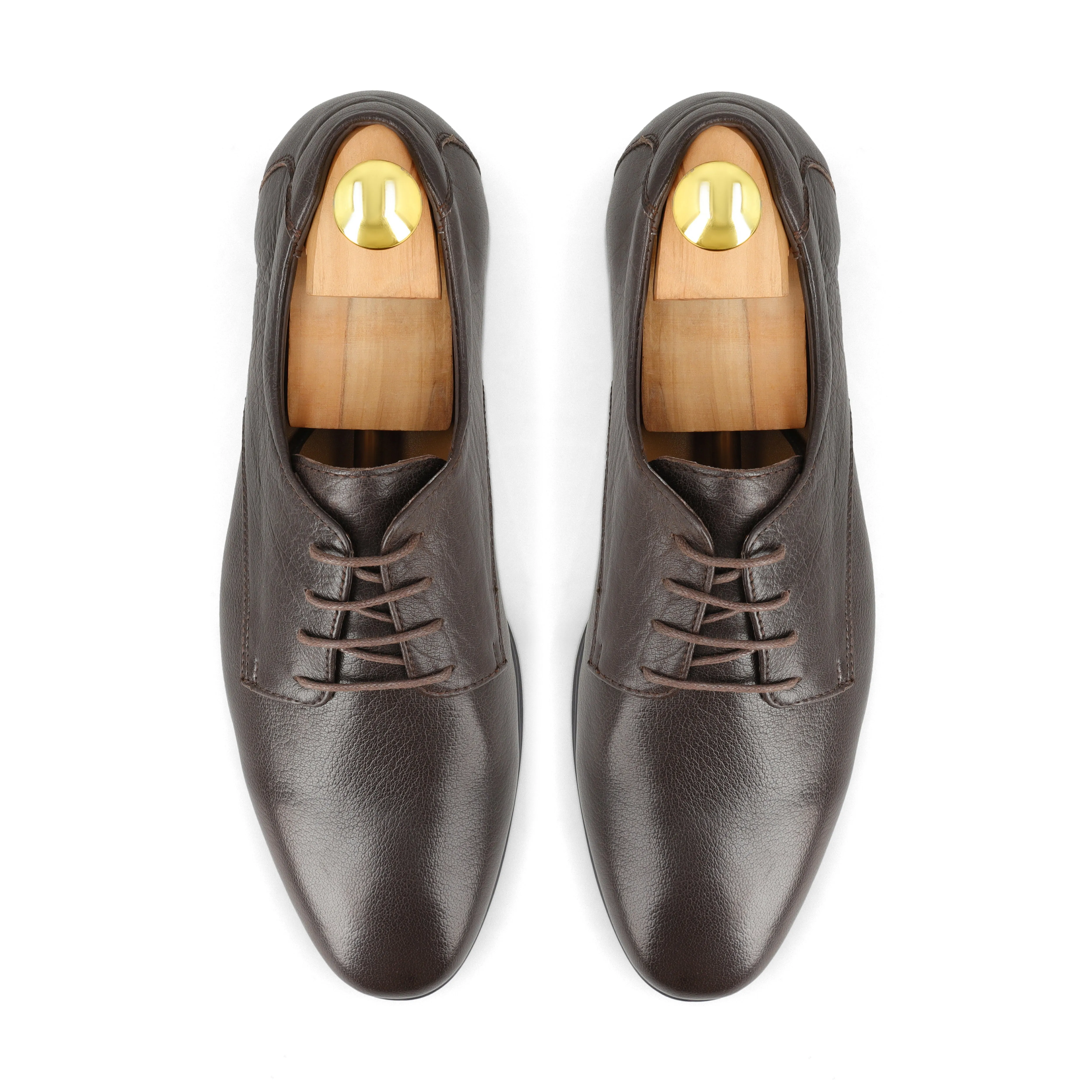 Sleek Leather Debies - Brown