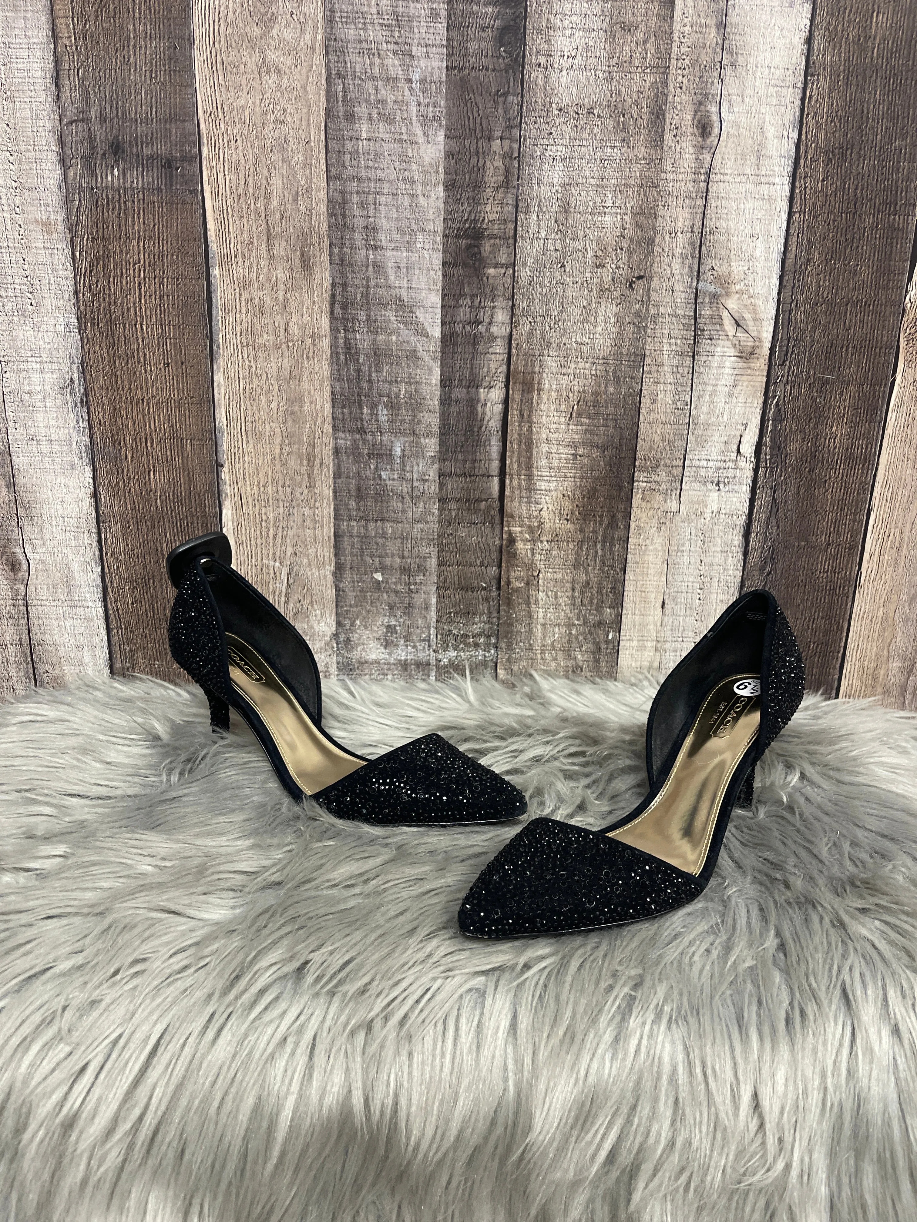 Shoes Designer By Coach In Black, Size: 6.5 Comfort Platform