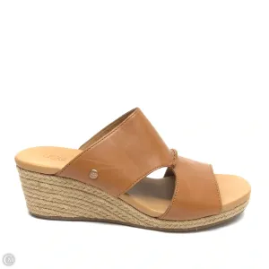 Sandals Designer By Ugg In Tan, Size: 10 Love Path