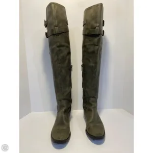 Quick Drying River Crossing Day To Night Boots Knee Flats By Libby Edelman In Green, Size: 9