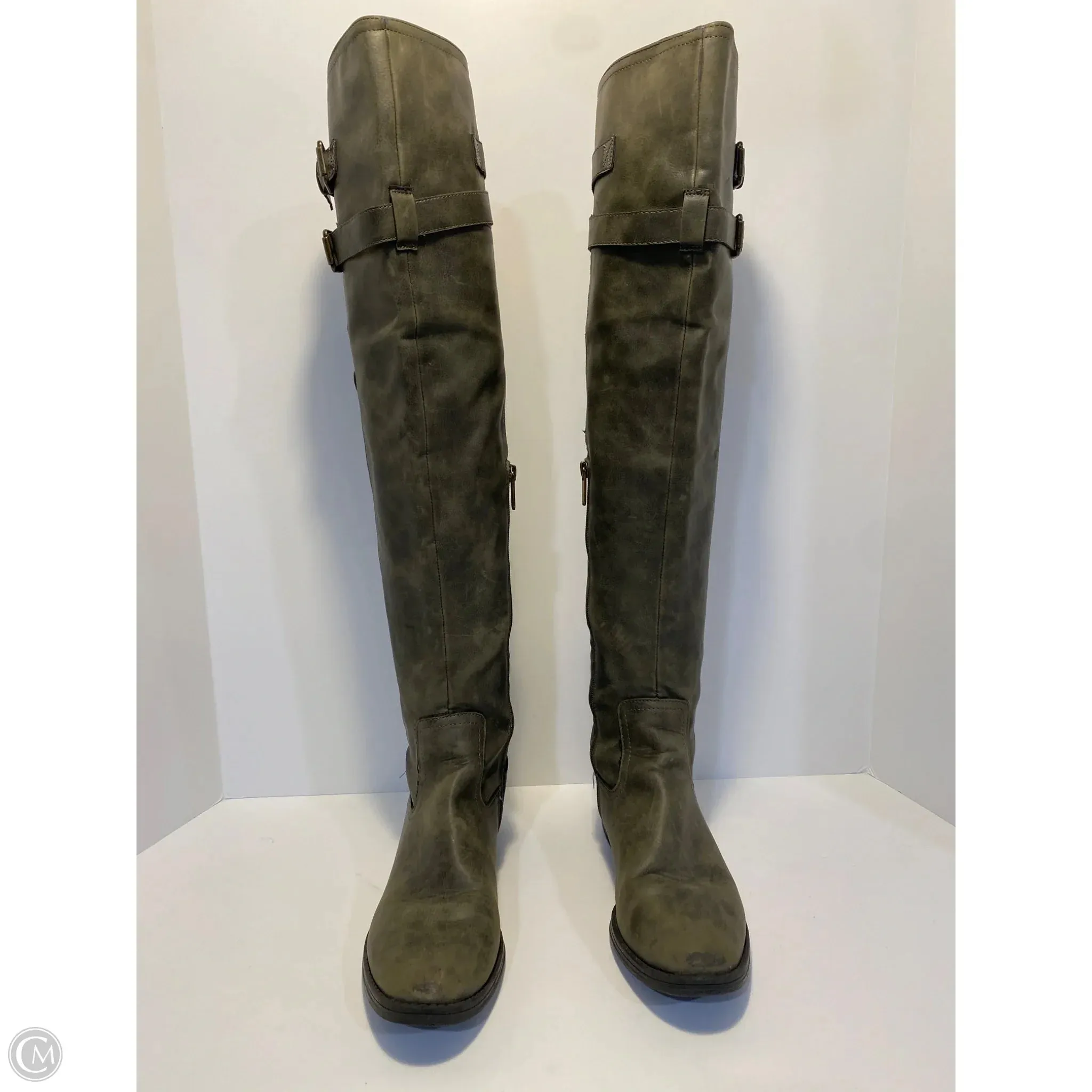 Quick Drying River Crossing Day To Night Boots Knee Flats By Libby Edelman In Green, Size: 9