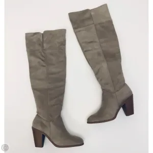 Boots Knee Heels By Qupid In Tan, Size: 7 Winter Walk Anti Odor Morning Walk