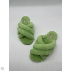 Slippers Designer By Ugg In Green Feather Light City Adventure Seamless Inner Construction