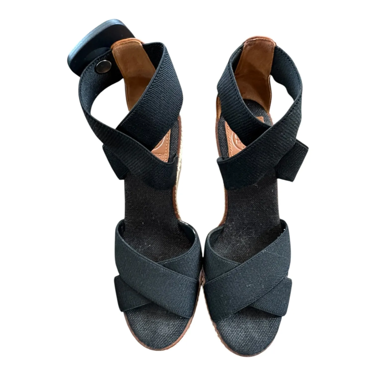 Shoes Designer By Tory Burch In Black & Tan, Size:6 Rolling Motion Sole