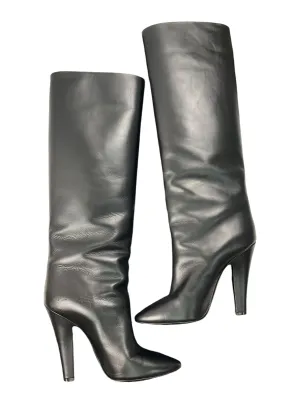 Boots Luxury Designer By Yves Saint Laurent In Black, Size: 10.5 Slip Resistant Outdoor Explorers