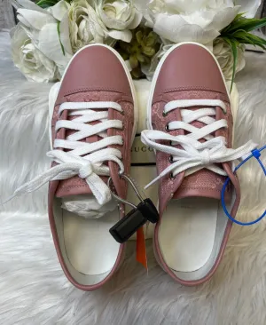 Pink Shoes Luxury Designer Gucci, Size 5 Sweat Resistant Frequent Travelers Eco Friendly Backpacking Trip