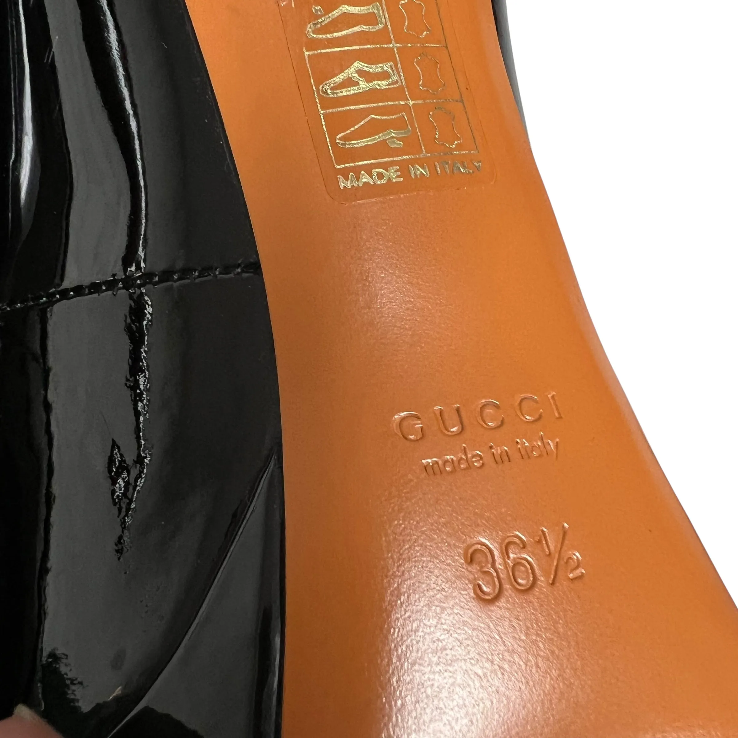 Breathable mesh upper Sun Glow Shoes Luxury Designer By Gucci In Black, Size: 6.5