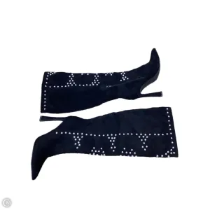 Boots Knee Heels By Clothes Mentor In Black, Size: 5.5 Summer Friendly Rain Safe