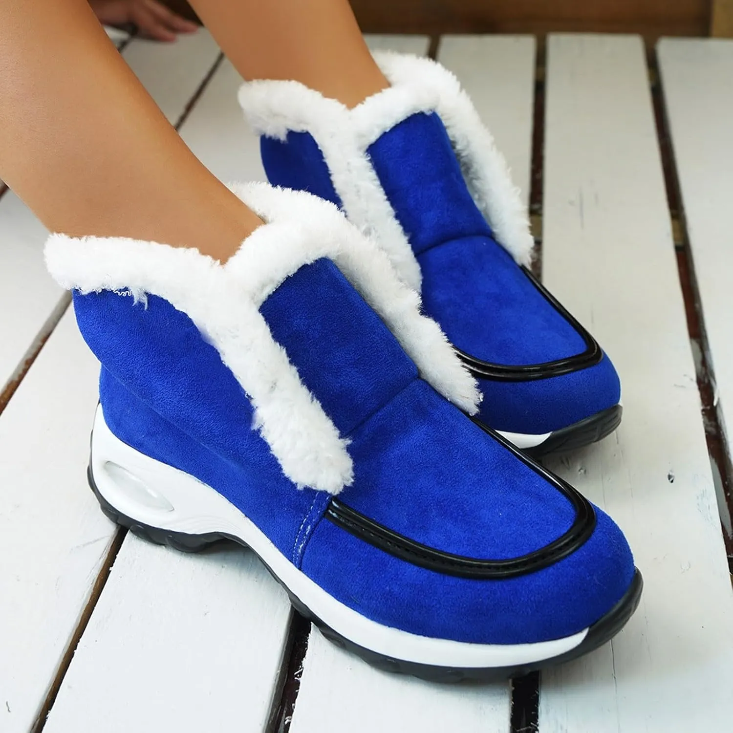 Snow Boots for Women Mid Calf Warm Insulated Lace up Snow Boots Mid-Calf Zipper Boots Classic Short Boots Outdoor Shoe