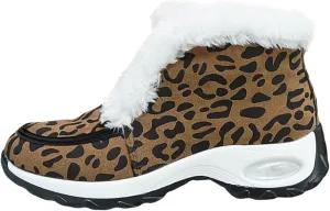 Snow Boots for Women Mid Calf Warm Insulated Lace up Snow Boots Mid-Calf Zipper Boots Classic Short Boots Outdoor Shoe
