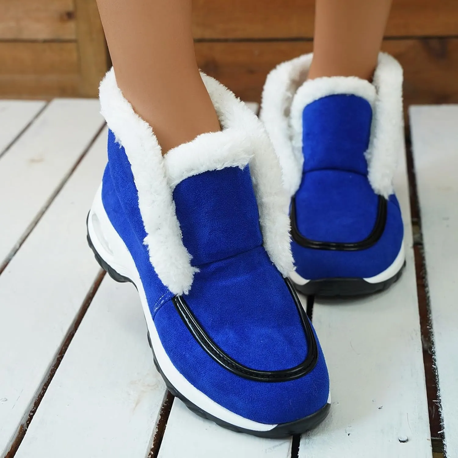 Snow Boots for Women Mid Calf Warm Insulated Lace up Snow Boots Mid-Calf Zipper Boots Classic Short Boots Outdoor Shoe