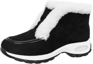 Snow Boots for Women Mid Calf Warm Insulated Lace up Snow Boots Mid-Calf Zipper Boots Classic Short Boots Outdoor Shoe