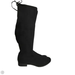 Soldier Boots Knee Flats By Time And Tru In Black, Size: 10