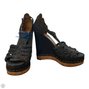 Sandals Luxury Designer By Chloe In Blue, Size: 9.5 senior care