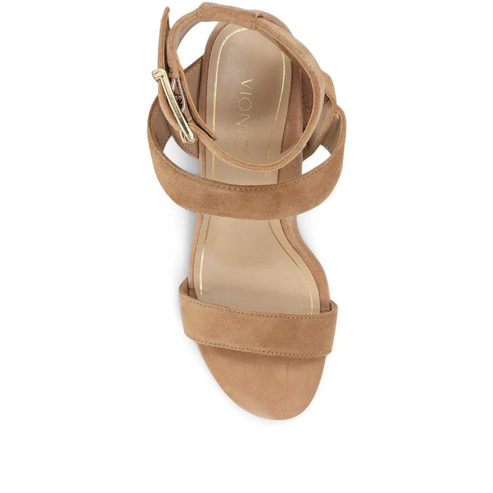Sofia Suede Heeled Sandals - VION31501 / 318 646