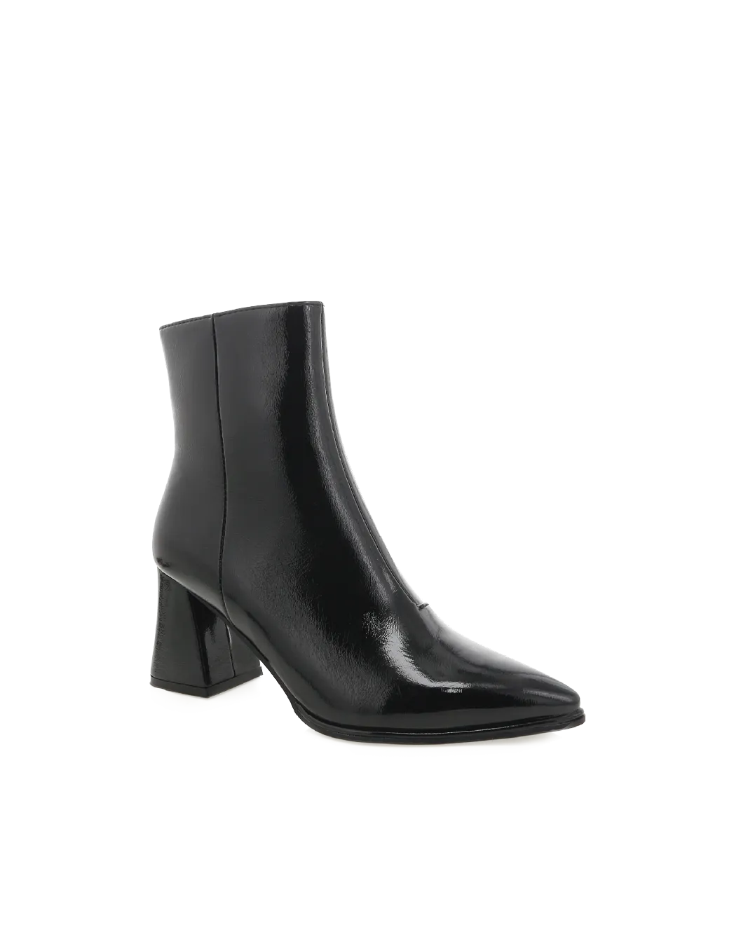 Zip Closure Waterproof Stylish Explorer CADEN - BLACK CRINKLE PATENT