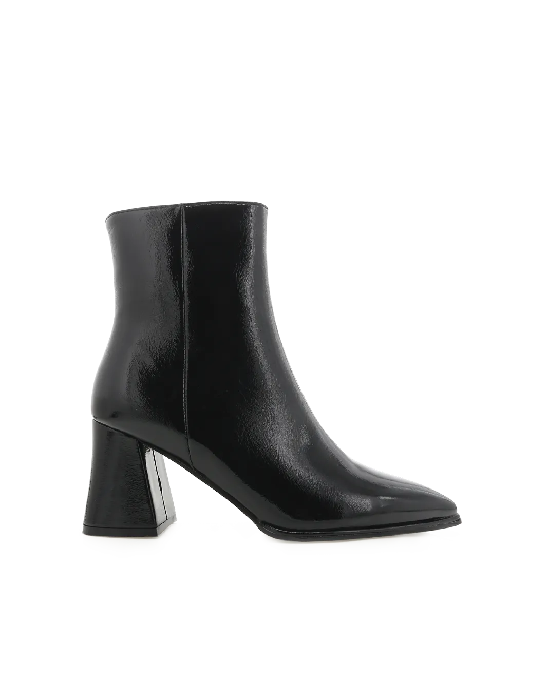 CADEN - BLACK CRINKLE PATENT Shock Absorbing Outdoor Trek Breathable River Crossing