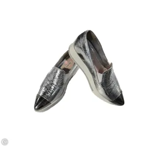 Shoes Luxury Designer By Miu Miu In Silver, Size: 8.5 Lightweight Midsole
