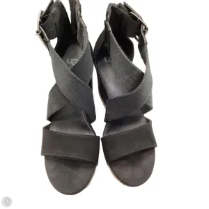 Italian Glam Sandals Designer By Ugg In Black, Size: 7