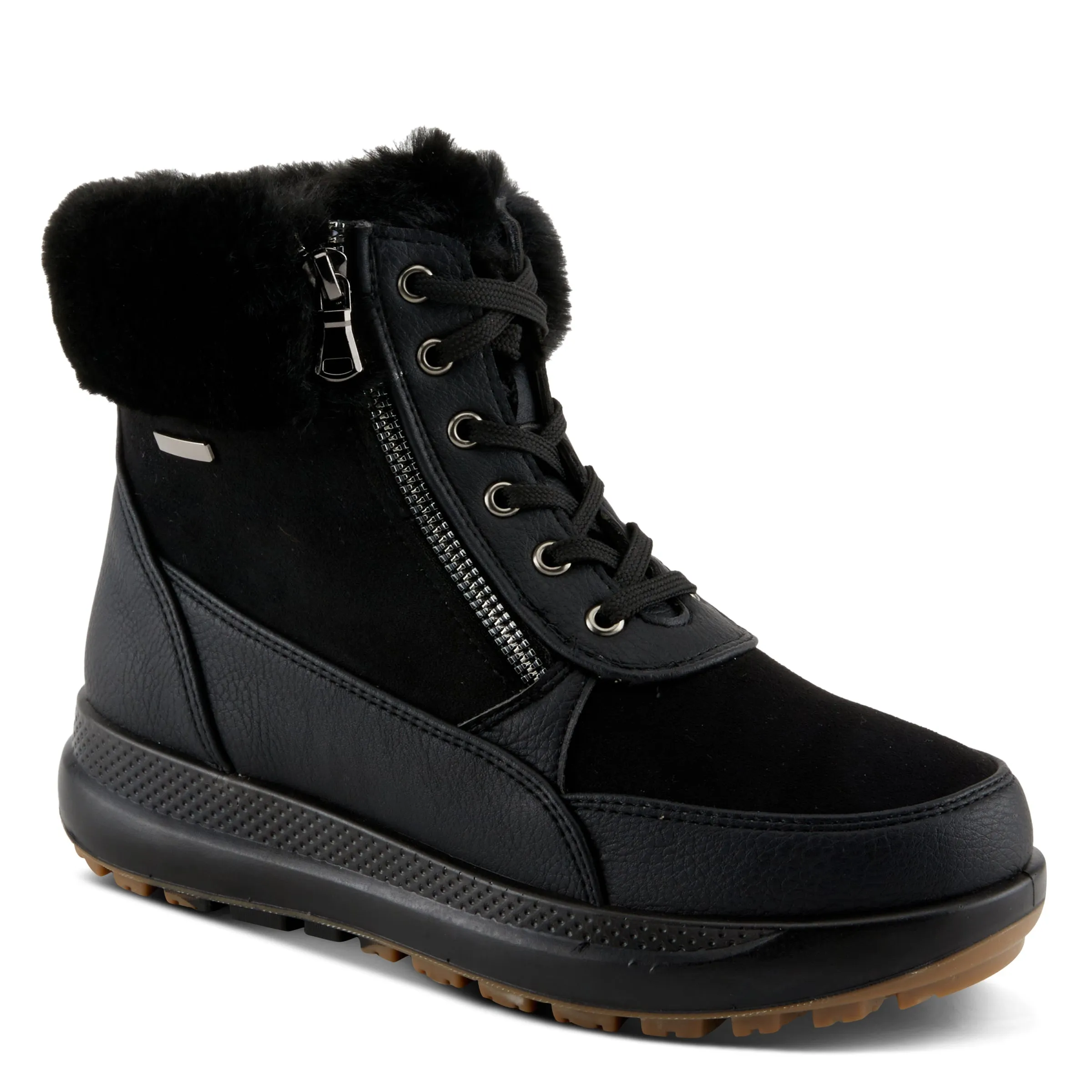 Spring Step Shoes Flexus Burrell Women's Vegan Leather Laceup Platform Boots