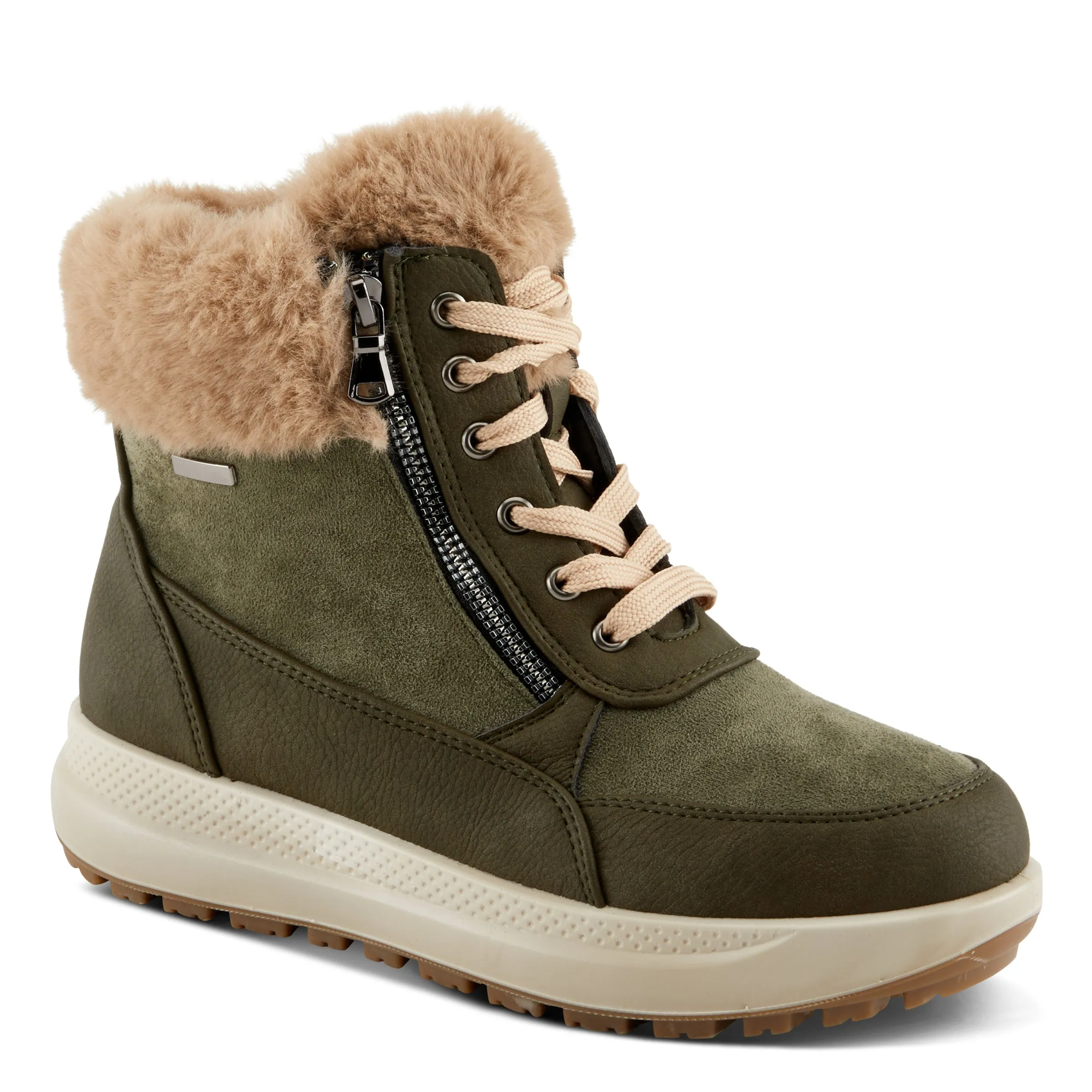 Spring Step Shoes Flexus Burrell Women's Vegan Leather Laceup Platform Boots