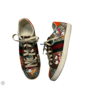 Shoes Luxury Designer By Gucci In Multi-colored, Size: 8 Retro Mood