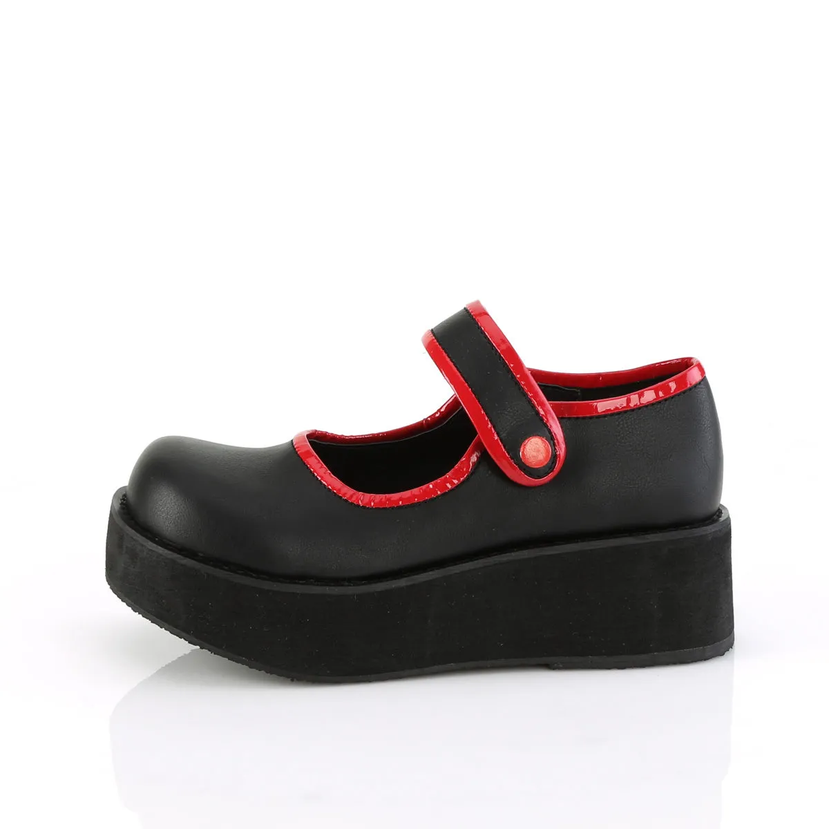 SPRITE-01 DemoniaCult Black Vegan Leather Sexy Women's Heels & Platform Shoes (Alternative Footwear)