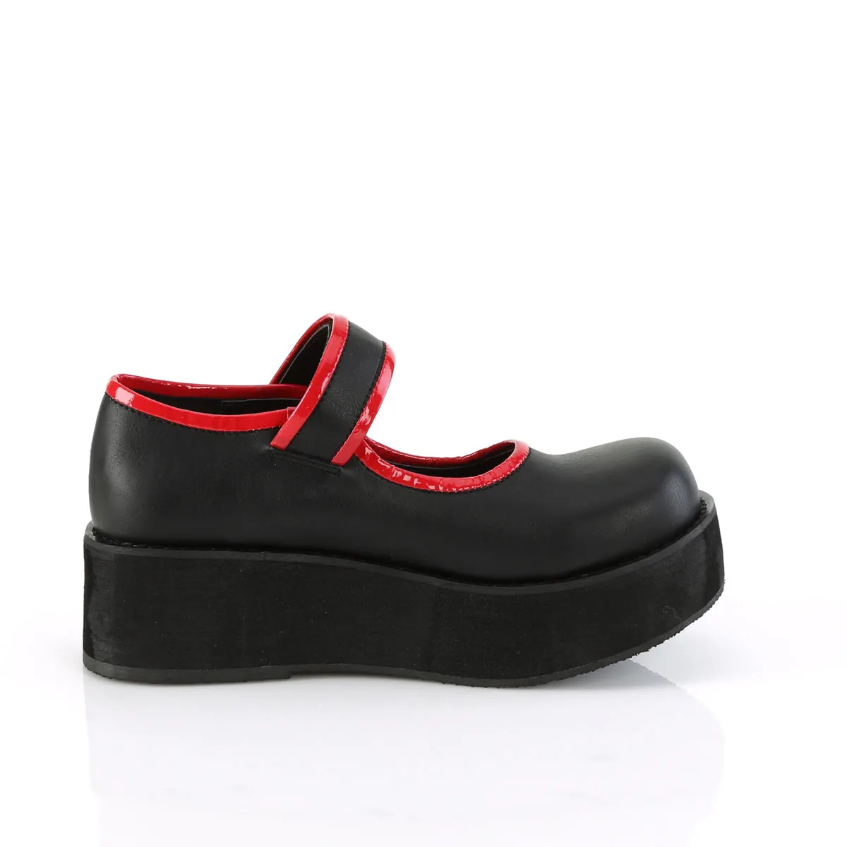 SPRITE-01 DemoniaCult Black Vegan Leather Sexy Women's Heels & Platform Shoes (Alternative Footwear)