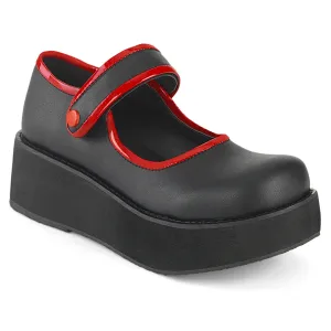 SPRITE-01 DemoniaCult Black Vegan Leather Sexy Women's Heels & Platform Shoes (Alternative Footwear)