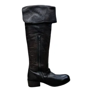 Boots Designer By Frye In Brown, Size: 8 Skate Cool Gold Tone