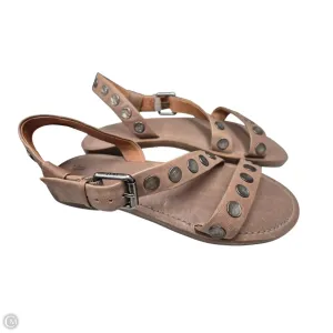 Sandals Designer By Frye In Brown, Size: 6.5 Ventilated Mesh Cold Weather Memory Foam Casual Wear